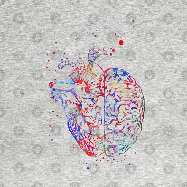 Brain and heart by RosaliArt